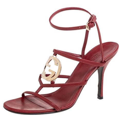 gucci sandals women red|Gucci sandal outlet.